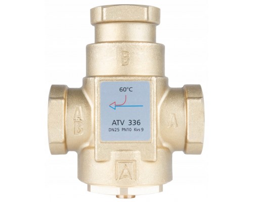 Клапан термостатический антиконденсационный ВВ 1" Тоткр.=60 °С KVs=9 м³/час Afriso ATV336