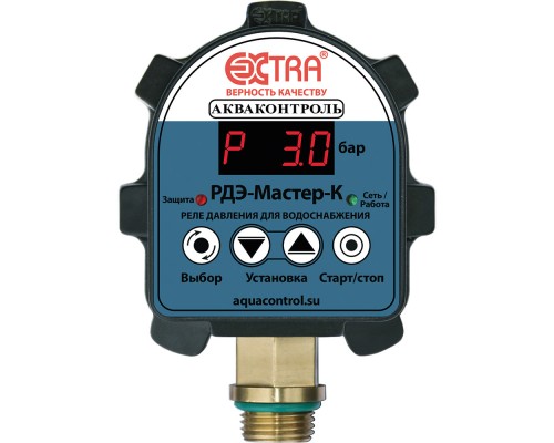 Реле давления воды электронное Акваконтроль РДЭ-Мастер-К-10-1,5 для насоса
