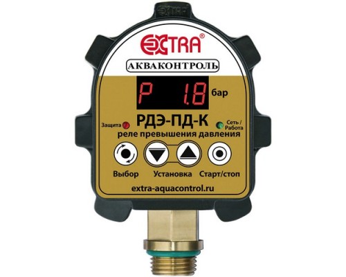 Реле превышения давления электронное Акваконтроль EXTRA РДЭ-ПД-К-10.0-2,2 для систем автоматизации