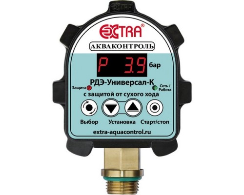 Реле давления воды электронное Акваконтроль EXTRA РДЭ-Универсал-К-10-2,2 с изолированным выходом, для насоса