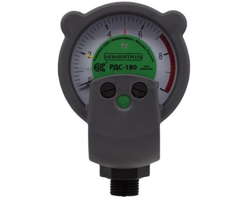 Реле давления воды стрелочное Акваконтроль EXTRA РДС-180 для поверхностного насоса