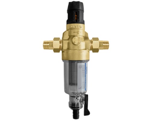 Фильтр для холодной воды с прямой промывкой и редуктором давления Protector mini C/R HWS, BWT 3/4