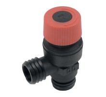 Клапан предохранительный НР 1/2" для котлов Bosch, Buderus, Neva 3 бар пластик (21000607200600, 87160102470)