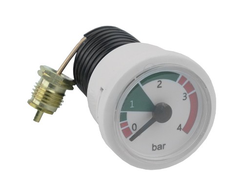 Манометр для котлов Baxi, Westen, De Dietrich 0-4 бар Ø40 мм (9951650, 200025384, 99516511P) CPG37-J-W-6-600mm