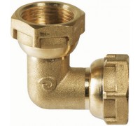Угол 90° Comisa ВР-ВР 3/4"x3/4" латунный с накидными гайками