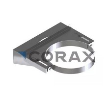 Хомут стеновой раздвижной Ø200 мм/50-150 мм AISI 430 Corax House