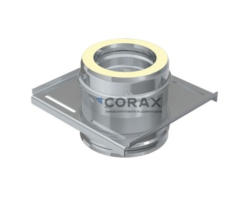 Площадка дымохода монтажная Ø115/0,8х200/0,5 мм AISI 430 Corax House