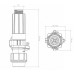 Клапан сливной Ø32x1” для трубы ПНД ПРО Джилекс