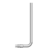 Трубка для подключения радиатора Г-образная Elsen Ø16 250 мм Медь