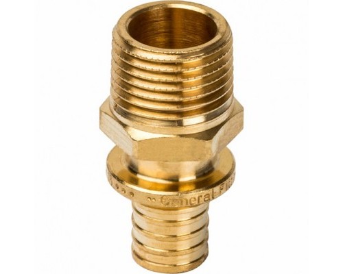 Переходник PEX НР Ø20х1/2" латунь General Fittings