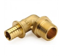 Угол с наружной резьбой PEX Ø20х1/2" латунь General Fittings