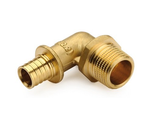 Угол с наружной резьбой PEX Ø32х1" латунь General Fittings