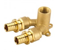 Водорозетка PEX с внутренней резьбой Ø16х1/2" U-профиль латунь General Fittings