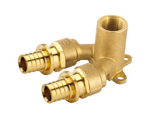 Водорозетка PEX с внутренней резьбой Ø16х1/2" U-профиль латунь General Fittings