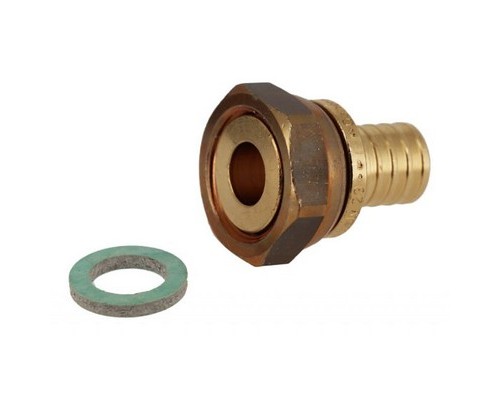 Переходник с накидной гайкой PEX Ø20x1/2" латунь General Fittings