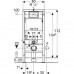 Инсталляция для унитаза Geberit Duofix Delta 3 в 1 с прямоугольной кнопкой Delta30 Хром глянец 458.163.21.1