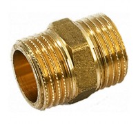 Ниппель General Fittings 2600.00 НР-НР 1/2" латунный