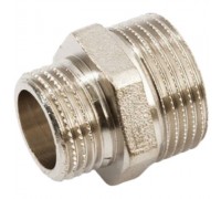 Ниппель редукционный General Fittings 2600.03.N НР-НР 3/8"х1/4" латунный никелированный