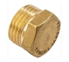 Заглушка General Fittings 2600.40 НР 1/4" латунная