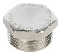 Заглушка General Fittings 2600.40.N НР 1/2" латунная никелированная