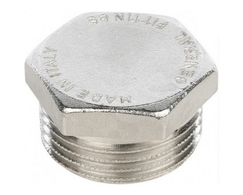 Заглушка General Fittings 2600.40.N НР 1" латунная никелированная