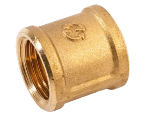 Муфта соединительная General Fittings 2600.46 ВР-ВР 1/2" латунная