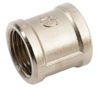 Муфта соединительная General Fittings 2600.46.N ВР-ВР 1/2" латунная никелированная