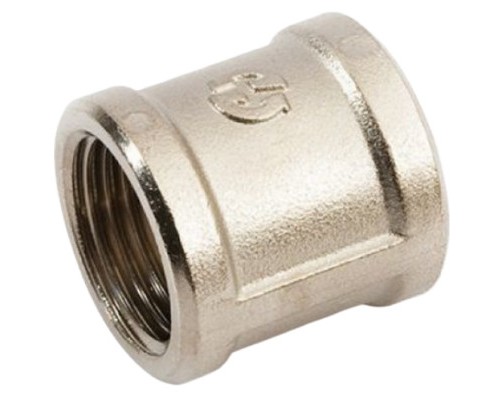 Муфта соединительная General Fittings 2600.46.N ВР-ВР 1/2" латунная никелированная