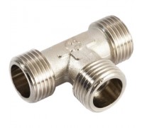 Тройник соединительный General Fittings 2700.10.N НР-НР-НР 1/2" латунный никелированный