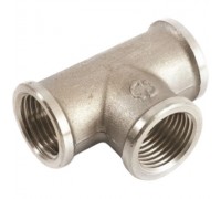 Тройник соединительный General Fittings 2700.14.N ВР-ВР-ВР 1/2" латунный никелированный