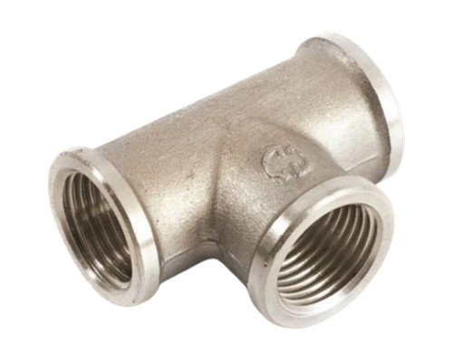 Тройник соединительный General Fittings 2700.14.N ВР-ВР-ВР 1/2" латунный никелированный
