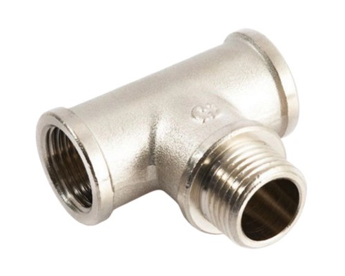 Тройник соединительный General Fittings 2700.15.N ВР-НР-ВР 1" латунный никелированный