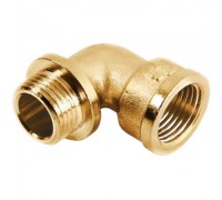 Угол 90° General Fittings ВР-НР 1/4" с упором латунный