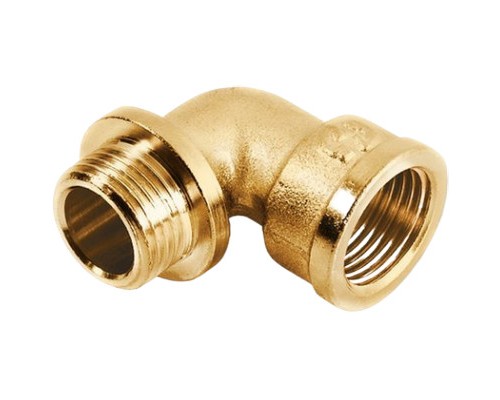 Угол 90° General Fittings ВР-НР 1/4" с упором латунный