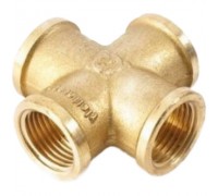 Крестовина соединительная General Fittings 2700.36 ВР-ВР-ВР-ВР 1/2" латунная