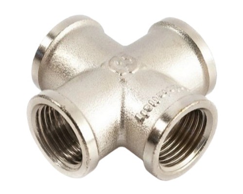Крестовина соединительная General Fittings 2700.36.N ВР-ВР-ВР-ВР 3/4" латунная никелированная