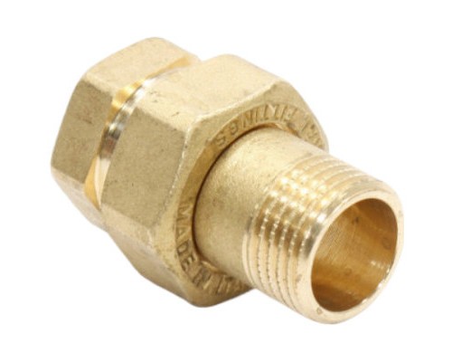 Американка прямая General Fittings 2700.A1 НР-ВР 1/2" латунная с плоским гнездом и уплотнением