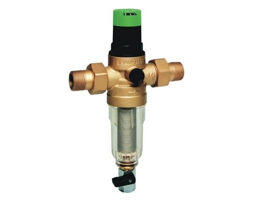 Фильтр промывной для холодной воды 1/2" с регулятором давления Honeywell