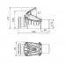 Клапан обратный канализационный горизонтальный Ø50 мм серый Karmat ZB версия A