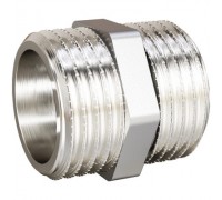 Ниппель прямой LD Pride 67.501 НР-НР 1/2" латунный никелированный