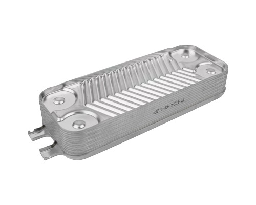 Теплообменник вторичный для котлов Bosch, Buderus 12 пластин (8718644623)