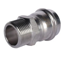 Переходник Rommer RSS-0021 35х1" НПр-НР из нержавеющей стали