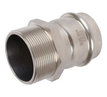 Переходник Rommer RSS-0021 54х2" НПр-НР из нержавеющей стали