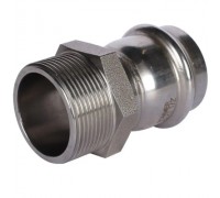 Переходник Rommer RSS-0021 42х1 1/2" НПр-НР из нержавеющей стали