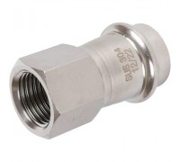 Переходник Rommer RSS-0022 22х1/2" ВПр-ВР из нержавеющей стали