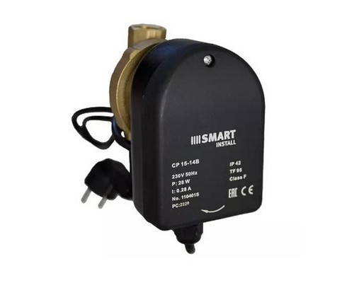 Циркуляционный насос для ГВС Smart Install CP 15-14 B без гаек