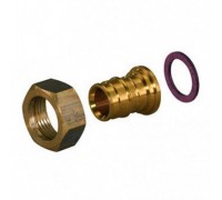 Переходник с накидной гайкой PEX Ø20x3/4" латунь Uponor