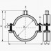 Хомут со звукоизоляцией Walraven KSB2 M8/10 Ø108-115 мм (4″) с быстрым замком, оцинкованный с вкладышем EPDM