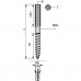 Винт-шуруп Walraven BIS Torx M8х150 мм, оцинкованная сталь