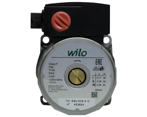 Двигатель циркуляционного насоса Wilo KSL 15/6-3C по часовой (0020094635, 0020094635.DVA, 0020078492.DVA, 4532440, 4533925)